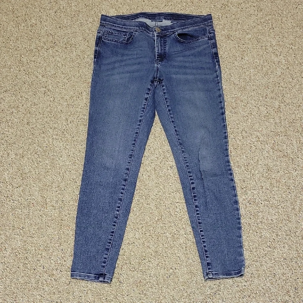 J. Jill Women's 5 Pocket Legging Jeans in Classic Blue Sz 6. Stretch Grandma